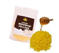 Pellets de Cera de Abeja Amarilla（200G） - Cera de Abeja Amarilla para Hacer Velas, Aptas para Cosmética Natural y Fabricación de Velas