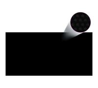 Pellicola Solare Galleggiante para Piscina Rettangolare 10 x 5 m, negra vidaXL540552