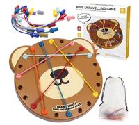 Pellinch Brainy Knots Spiel, Logiksspiel Seilentwirrung Brettsspiel Rope Challenge Puzzle Knobelspiel, Logik Game, Puzzle Brettsspiel Seil, Sortier Puzzlesspiel für Kinder und reisespiele Erwachsene