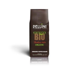 Pellini Café en Granos para Espresso Bio, Mezcla 100% Arábica, Café en Grano de Sabor Dulce y Delicado de Agricultura Orgánica, 500g