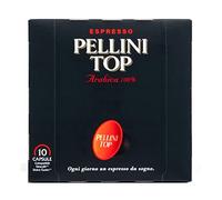 Pellini Café Top 100% Arabica, 60 Cápsulas Compatibles Dolce Gusto con Aroma Intenso y Envolvente, Tueste Delicado, 6 Paquetes de 10 Cápsulas