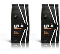 Pellini N.9 Cremoso, Café en Grano para Espresso 1kg, Mezcla de Arábica y Robusta de Sabor Rico y Armonioso, Tueste Medio (Paquete de 2)
