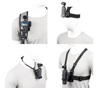 PellKing Kit de Accesorios 4 en 1 dji Osmo Pocket 3, arnés de Montaje en el Pecho, Soporte para Cuello, Correa de Montaje para Cabeza, Soporte de Correa de Mochila para cámara dji Osmo Pocket 3, con