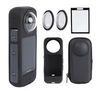 PellKing Kit de Accesorios de protección de cámara para Insta360 X3, Inst 360 X3, Incluye Protector de Lente, Cubierta Protectora de Silicona, Protectores de Pantalla, Funda de cámara