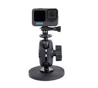 PellKing Soporte magnético para cámara de coche para Insta360 Go 3, X3/X2, GoPro10/9/8/7/6/5, cabezal de bola de rotación de 360 grados, potente soporte magnético para cámara con soporte universal