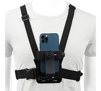 PellKing Soporte para teléfono móvil con arnés de Montaje en el Pecho, Correa para teléfono Celular, Clip para cámara de acción POV para Samsung iPhone Plus, etc