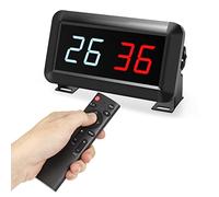 PELLOR Marcador Temporizador Digital Electrónico,Marcador Electrónico LED Portátil para Baloncesto Tenis, Marcador Deportivo con Mando a Distancia,Admite Competición Deportiva Indoor y Outdoor