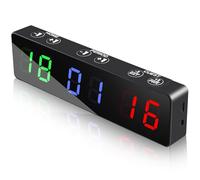 PELLOR Mini Marcador Temporizador Digital Electrónico con Magnético, Marcador Electrónico LED Portátil para Baloncesto Tenis, Marcador Deportivo, Admite Competición Deportiva Indoor y Outdoor