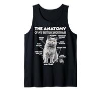 Pelo Corto británico T| Dueño de un Gato británico de Pelo Camiseta sin Mangas