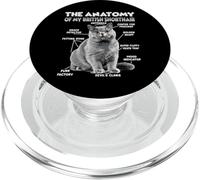 Pelo Corto británico T| Dueño de un Gato británico de Pelo PopSockets PopGrip para MagSafe