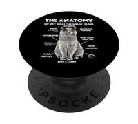 Pelo Corto británico T| Dueño del Gato británico de Pelo PopSockets PopGrip Adhesivo