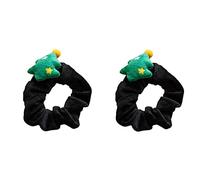 Pelo de Navidad de felpa Loco Elástico Cintas para el Cabello Brillo