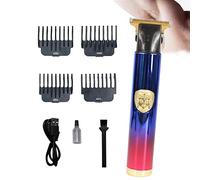 Pelo en relieve s | Recortadora de bigote recargable USB para barba | Peluquería recargable Cabello con cuchilla en T con 4 guías peine J-