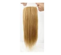 Peloes de Mujer 5 x 5 '' Rubio Miel Cierre Base de Seda Cabello Humano Remy Cabello Remy Parte Superior Transparente Encaje Extensiones de Cabello (30 cm)