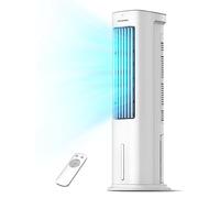 Pelonis Enfriador de Aire 55 W, Aire Acondicionado Portátil con Función 3 en 1, Ventilador y Humidificador con Oscilación de 60°, Control Remoto, Temporizador de 7 horas, 3 Velocidades, 5L Tanque Agua