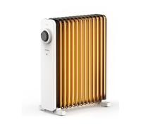 PELONIS Radiador de Aceite 2500W Blanco con Tecnología de Convección 3D y VOLCANO, 13 Aletas, 3 Potencias, Termostato, Seguridad para Salón, Dormitorio
