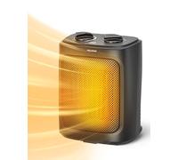 PELONIS Termoventilador eléctrico 2000W, termoventilador eléctrico, Termostato regulable y protección antivuelco y anticalentamiento, calefactores