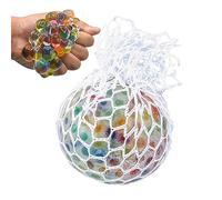 Pelota antiestrés arcoíris psicodélico | Bolas antiestrés Blandas con Perlas Gel A | Pelota compresión para aliviar la ansiedad | Autismo Sensory Fidget Juguetes para niños y Adultos
