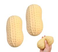 Pelota antiestrés con forma de cacahuete, juguete antiestrés, no tóxico, para niños y adultos (2 unidades)