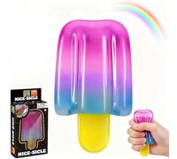 Pelota antiestrés con Forma de Helado,Juguete Antiestrés Blando En Forma De Helado,Colorida y sensorial para el Verano,Recuerdos de Fiesta para Aliviar la Ansiedad de Todos,Regalo de Cumpleaños