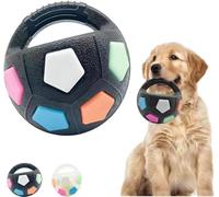 Pelota antiestrés para perros, pelota con asa, juguete interactivo, juguete de entrenamiento resistente a mordiscos, juguete masticable de caucho TPR extremadamente duradero para perros medianos y gra
