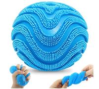 Pelota Antiestrés, Pelota Antiestrés con Relieve En Forma De Olas Juguete Sensorial Squeeze De Alta Densidad para Autismo, Tdah, Niños y Adultos, Alivio del Estrés y Ansiedad(A)