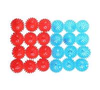 Pelota chirriante con pinchos para perro, bola elástica intermitente para cachorros, juguetes chirriantes para perros
