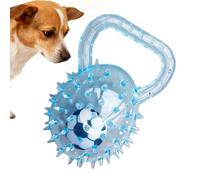 Pelota chirriante para Perro, Masticador Suave para Cachorros con asa, Juguete de Bola Puntiaguda para Perros | para Limpieza de Dientes, del aburrimiento, Estimulante Lanzamiento