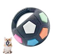 Pelota chirrible indestructible - juguete de masticación de fútbol, juguetes de pelota dura | Juguetes redondos para perros de compañía que pueden contener una patada, la frontera de sí mismo para el