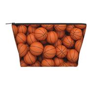 Pelota de Baloncesto Naranja, Bolsa de artículos de tocador Bolsa de Maquillaje Bolsa de cosméticos Bolsa de artículos de tocador de Viaje portátil