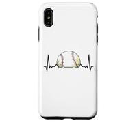 Pelota de béisbol con latido del corazón Carcasa para iPhone XS Max