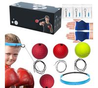Pelota de Boxeo con Diadema,Pelota de Entrenamiento de Boxeo con Diadema | de Boxeo con Vendas para la Cabeza,Head Boxing Reflex Ball para Mejorar la coordinación Mano