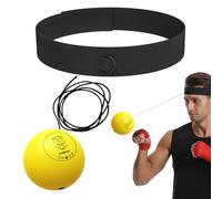 Pelota de boxeo con diadema, pelota de reflejo de boxeo - Pelota de reflejo de perforación multifuncional para principiantes | Herramienta de entrenamiento de boxeador, divertidos suministros de entre