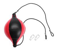 Pelota de Boxeo de Reacción Cuerda Elástica, 1 Juego | Negro, Pu y Látex Butílico, Incluye Inflador, Aguja y 2 Ganchos para Casa