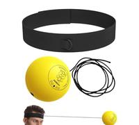 Pelota de boxeo, espuma de poliuretano de 25 x 4 cm, con diadema ajustable, transpirable, suave, accesorios divertidos de boxeo, gimnasio, para hombres, mujeres, adultos, principiantes, entrenamiento