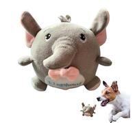 Pelota de cachorro de cachorro - juguete de peluche elefante para perros, juguetes para perros en carga | Animales suenan masticar juguete para dentición flexible, cachorro chirriante peluche de ma