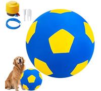 Pelota de conducción para perros de gran formato, bola inflable para ejercicios caninos, juguetes interactivos para perros | Para parque, apartamento, casa, jardín, granja, sala de estar, dormitorio