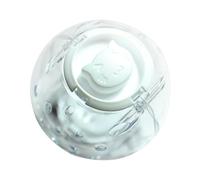 Pelota de ejercicio para hámster de 5.5 pulgadas con tapa giratoria, bola de actividad antideslizante transparente para hámsters enanos y mascotas pequeñas para reducir el aburrimiento