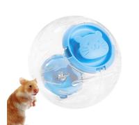 Pelota de ejercicio para hámster, pelota transparente para ejercicio para mascotas, rueda giratoria ventilada antideslizante para mascotas, juguete interactivo para jugar en interiores y
