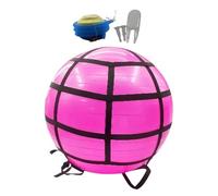 Pelota de embarazo genérica, pelota de fitness con bomba, equipo de pilates versátil para equilibrio, estabilidad, fortalecimiento muscular, preparación para el parto y estiramientos