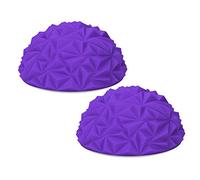 Pelota de fitness de alta calidad, bola de masaje puntiaguda no tóxica, cápsulas de equilibrio, bola de masaje, suave ecológica para personas mayores de oficina(purple)