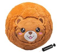 Pelota de fútbol en el salón - Pelotas rebotantes, juguetes educativos para | Bola inflable de peluche de mano con bomba, para niños y niñas, hogar, salón, dormitorio, entrada, escuela, va