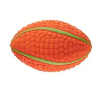 Pelota de fútbol para perros, juego de masticar duradero, bolas indestructibles para perros, juguetes para cachorros chirriantes | Interesante juguete de relleno de algodón para limpieza de dientes de