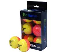 Pelota de golf Nitro Eclipse, naranja/amarilla, paquete de 6
