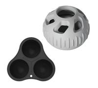 Pelota de golosinas para perros - Juguete de silicona para perros | 2 piezas de juguete para masticar | Pelota de comida de goma para perros - Divertidos juguetes dispensadores de golosinas para