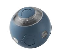 Pelota de juguete interactiva para gatos, recargable, autorgiratoria para gatos de interior (gris)