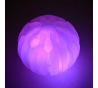 Pelota de Juguete Luminosa LED Flotante para Mascotas, Herramienta de Entrenamiento Duradera Resistente a Mordeduras para Perros, Equipo de Deportes Acuáticos, Material TPR Blanco