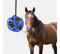 Pelota de juguete para caballos para zanahorias de 19 cm de diámetro, pelota de juego para rellenar con zanahorias, juguete para caballos para el empleo y el alivio del estrés, pelota de alimentación