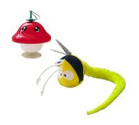Pelota de juguete para gatos, diseño para colgar, 15 x 6 x 8 cm, juguete para gatos de pájaro chirriante, juguete interactivo para gatito T-oy, simulación dinámica de presas, para el hogar