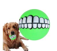 Pelota de juguete para morder perros, Pelota para dentición de perros - Pelota chirriante para perros grandes - Bola de dentición resistente a mordeduras, juguete interactivo para compromiso, diversió